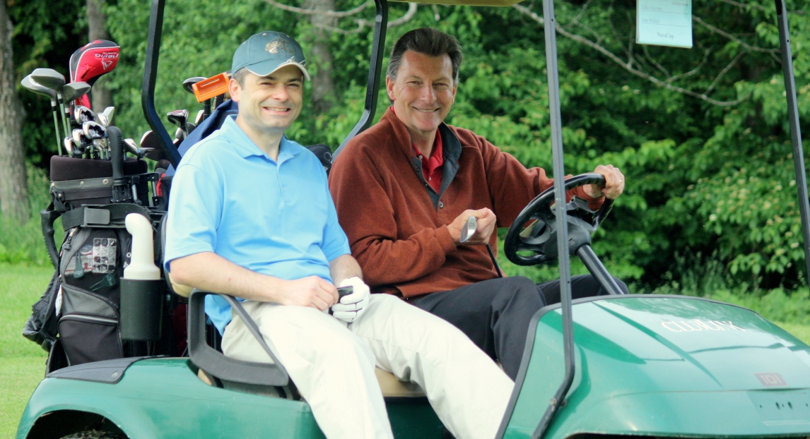Golfers on the course